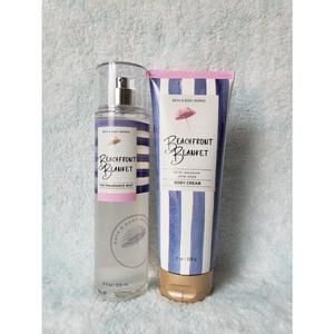 Set Of 2 bath and body works beachfront blanket Mist And Cream New